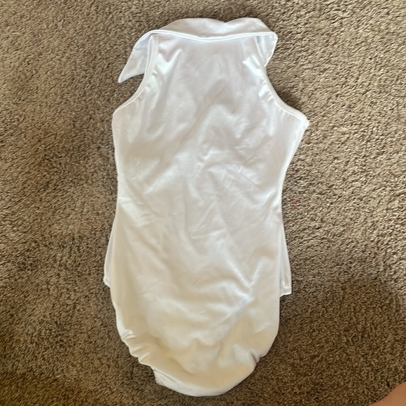 Curtain Call white leotard with collar
011 - Picture 2 of 2